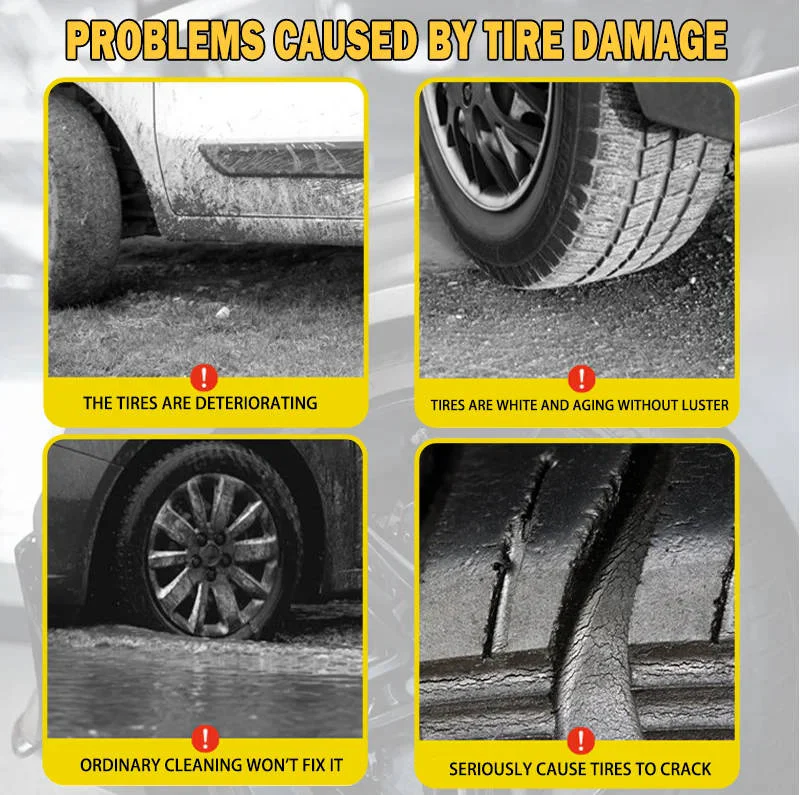 Tire Shine Spray for Dull Tires, Set of 2