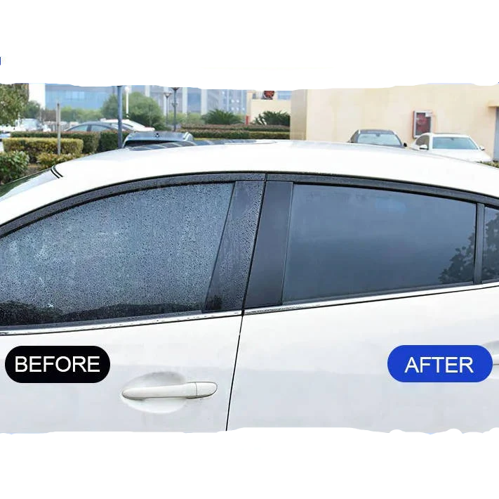 Windshield Water Repellent with Hydrophobic Glass Coating