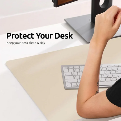 Luxury Leather Desk Pad Smooth Writing & Mouse Surface
