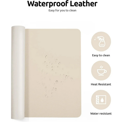 Luxury Leather Desk Pad Smooth Writing & Mouse Surface