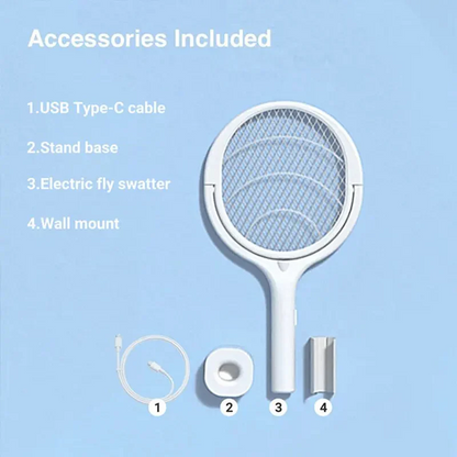 5 in 1 Bug Zapper Racket with Fast Charging