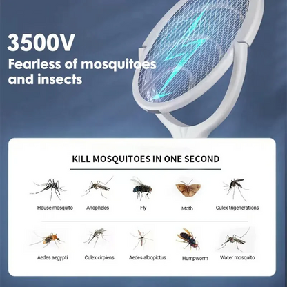 5 in 1 Bug Zapper Racket with Fast Charging