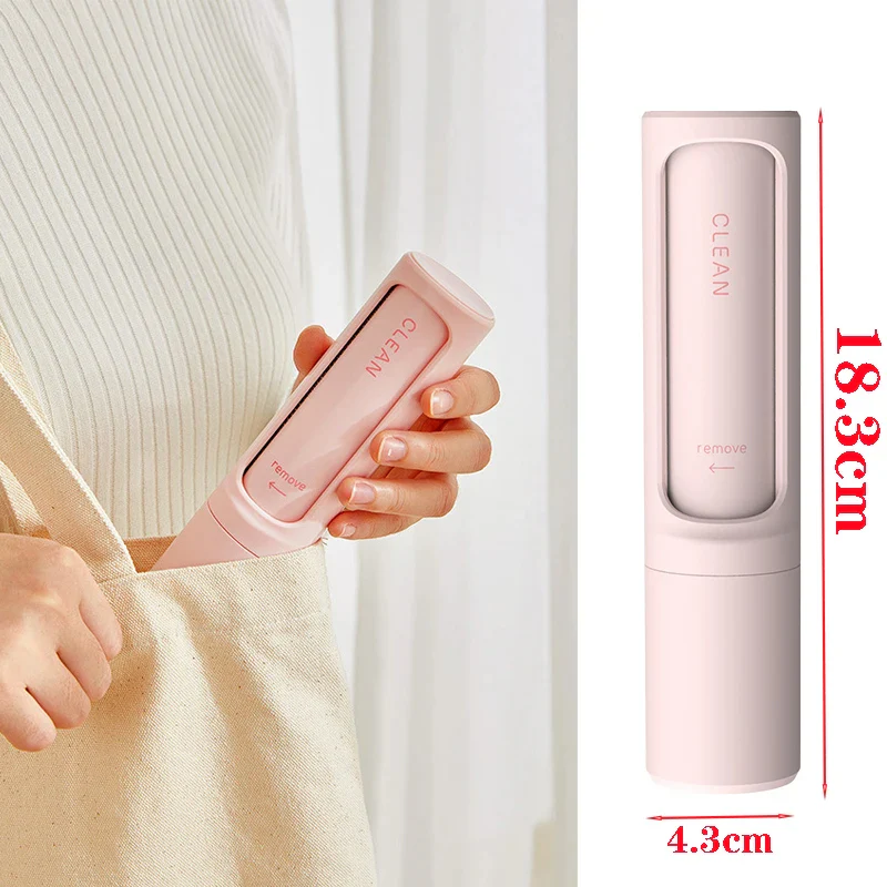 Reusable Pet Hair Remover Brush with Lint Roller Built In