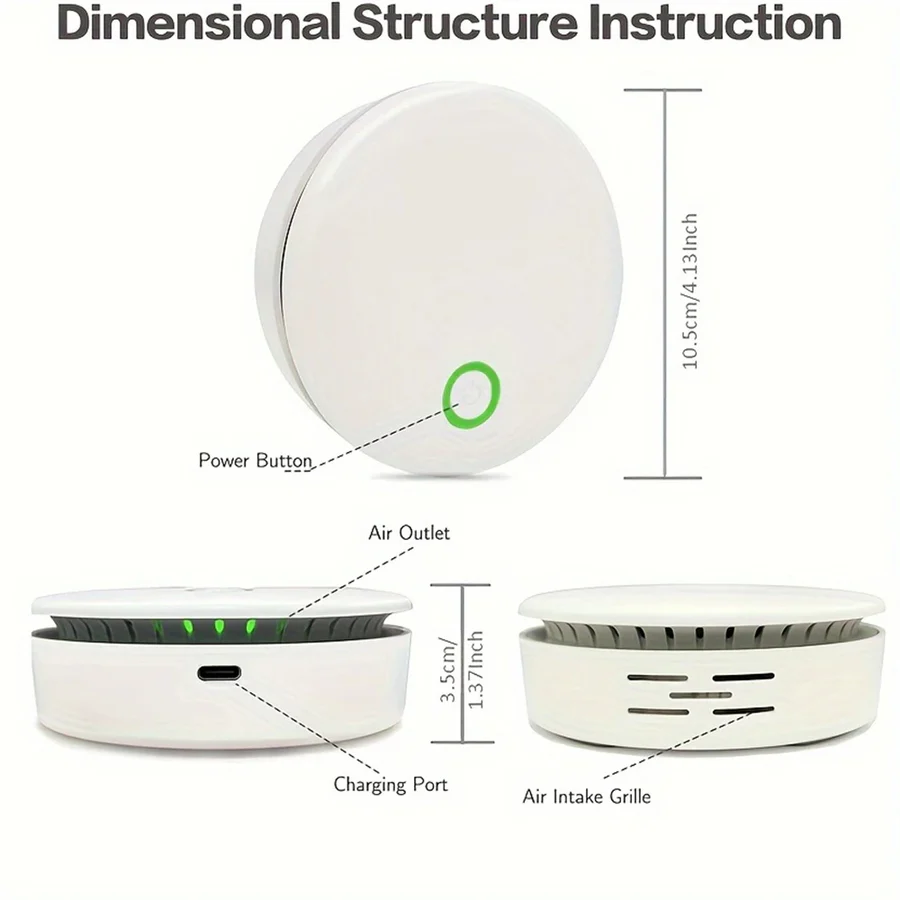 Mini Compact Air Purifier & Odor Eliminator