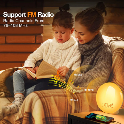 Gentle Rise Smart Wake Up Light with Nature Sounds