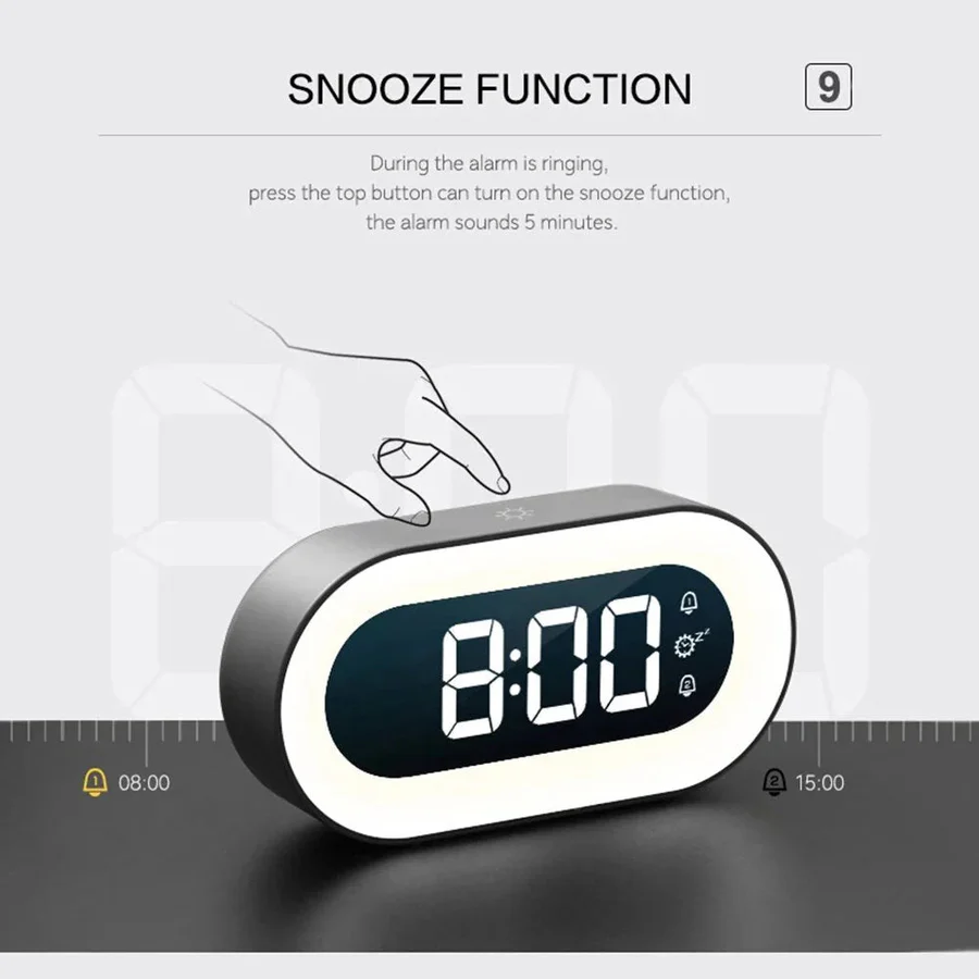 Sunrise Gentle Light Alarm Clock, USB Powered