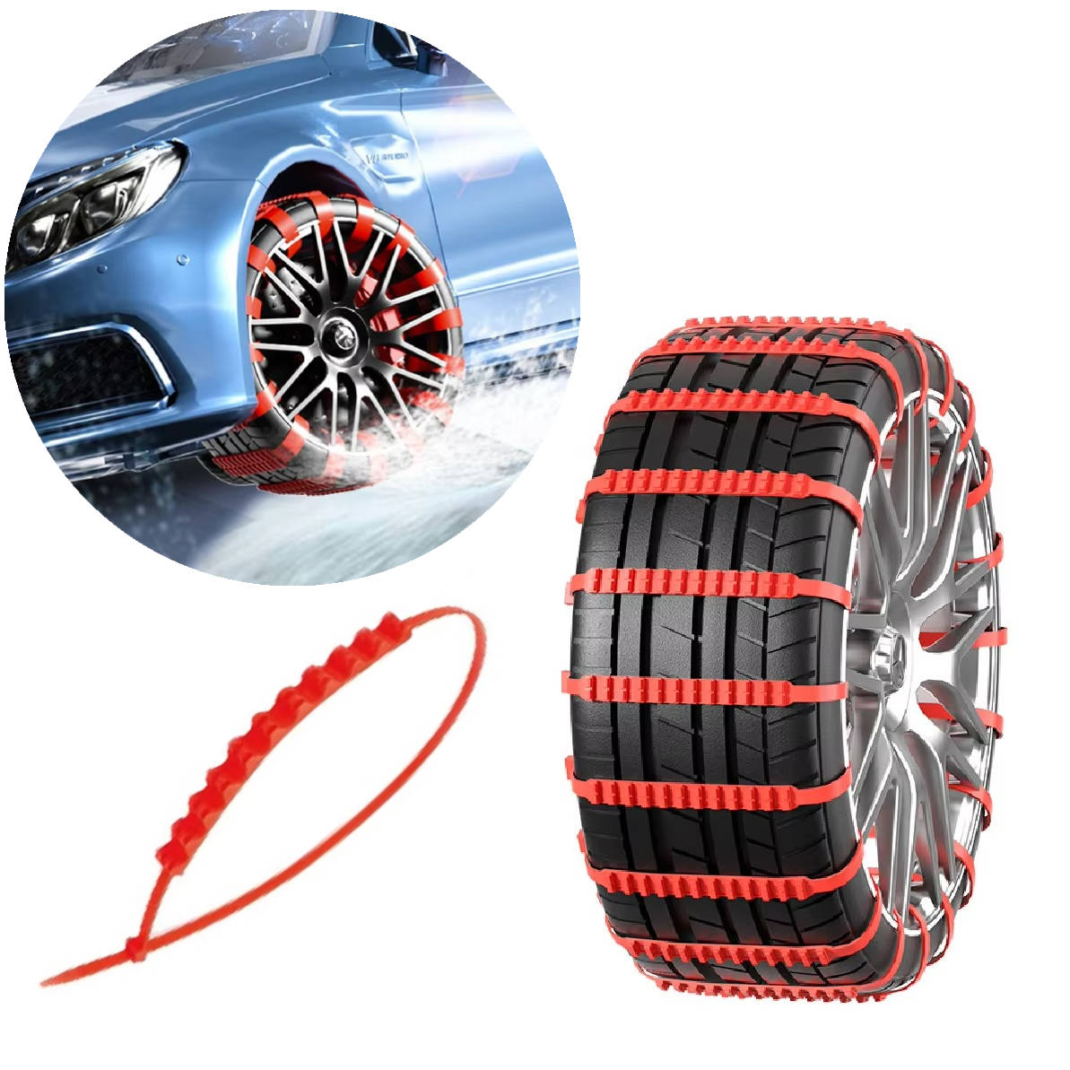 Wheel Tire Snow Chains for Car Truck Anti Skid Emergency