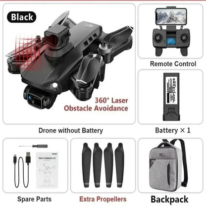 8K HD Pro Drone with Dual Camera, GPS, Brushless Motors