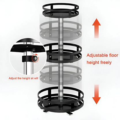 3 Tier Swivel Metal Organizer