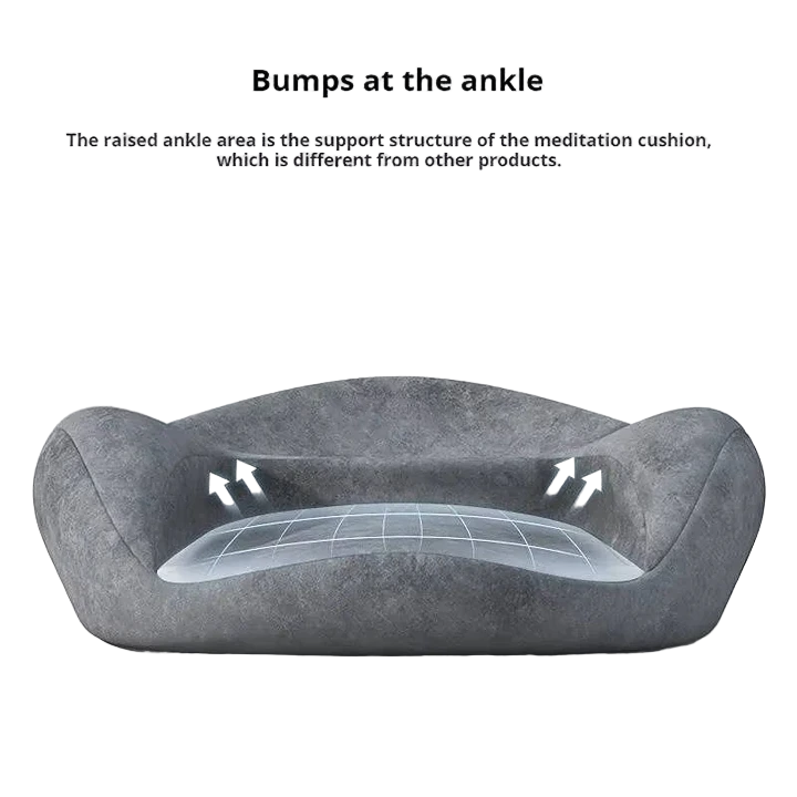 Ergonomic Meditation Cushion, Memory Foam Support
