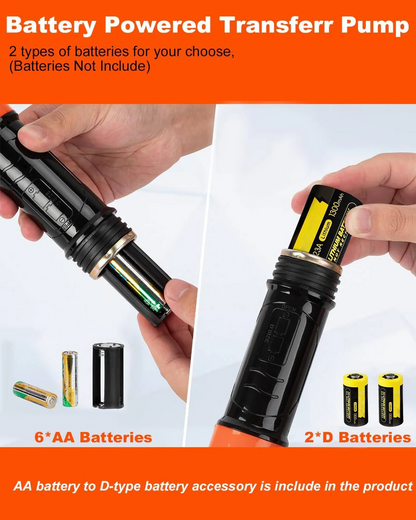 Portable Electric Siphon Pump, Battery Powered Liquid Transfer Tool