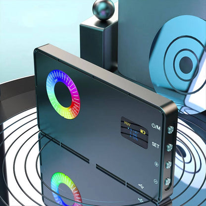 USB Rechargeable RGB Photography Light, Portable Camera Selfie Light for Live Streaming Vlogging with Color Changing Modes