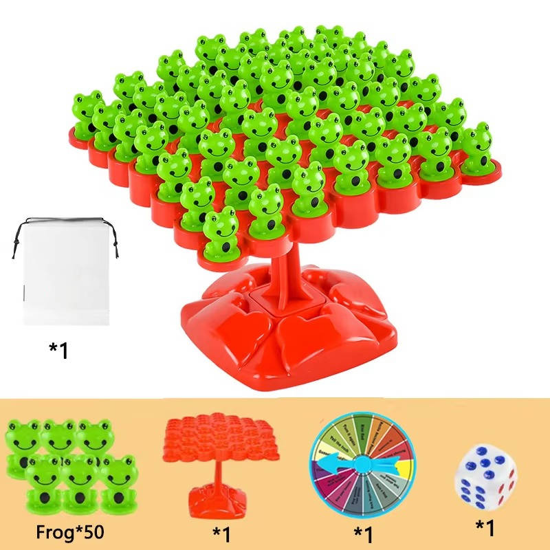 Balance Frog Counting Game with Number Cube and Penalty Card