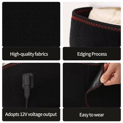Electric Hip & Lower Back Heating Wrap with Graphene Elements – Adjustable Heat Settings, Vibration Modes, Auto Shutoff, 18.5 Inch Coverage