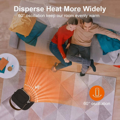 2000w Electric Space Heater For Large Room With Remote Control