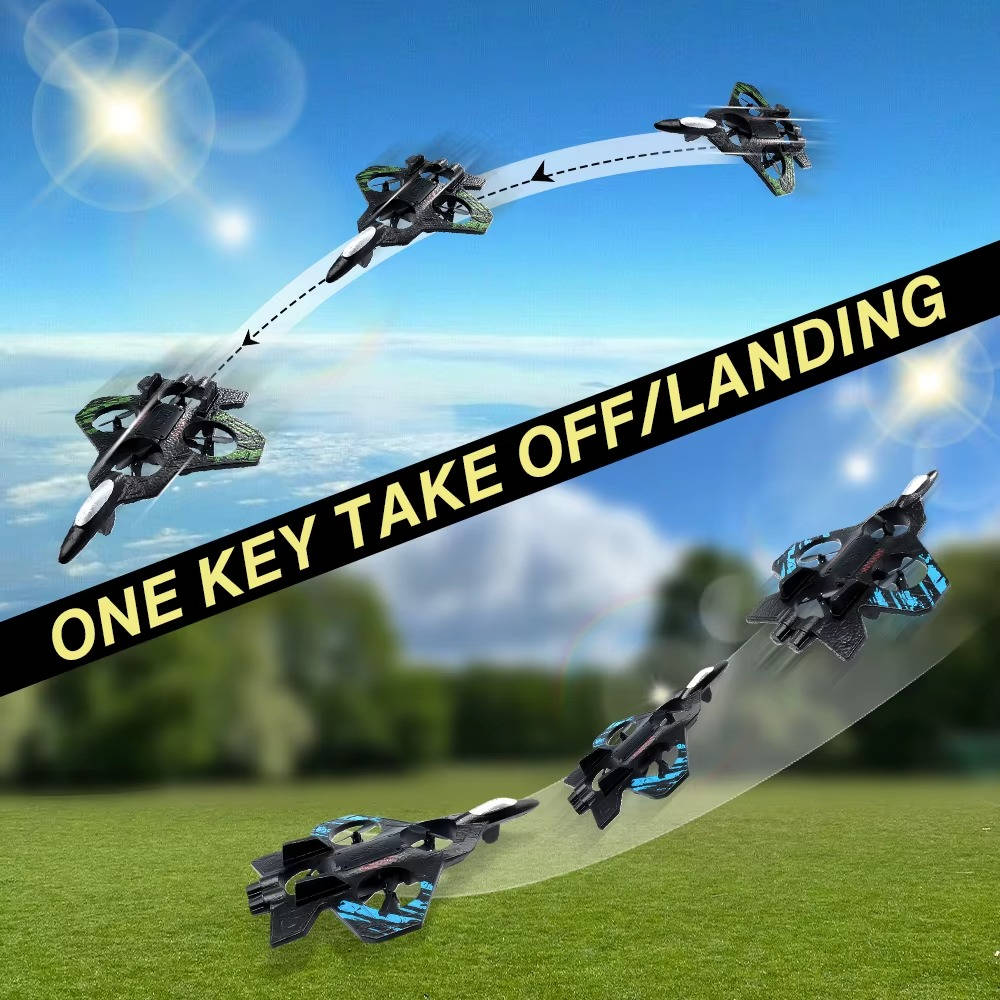 RC Jet Plane Toy, High Speed Stunt Airplane with Remote Control, 360° Flips & LED Lights, Durable Foam Flyer for Kids
