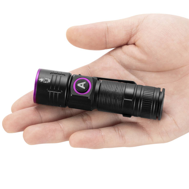 UV Flashlight, USB Rechargeable Ultraviolet Black Light for Pet Urine, Stain, Ore & Fluorescent Detection