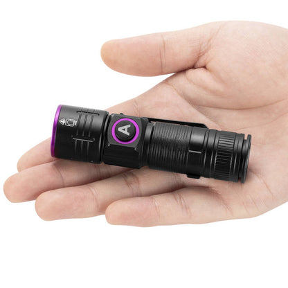 UV Flashlight, USB Rechargeable Ultraviolet Black Light for Pet Urine, Stain, Ore & Fluorescent Detection