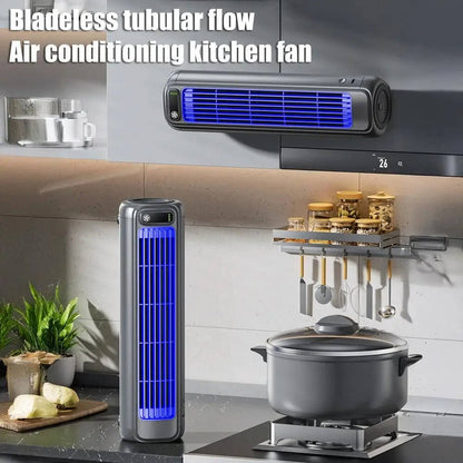 Portable Air Conditioner Cooler, Desktop & Wall Mount Non Drilling Circulating Fan AC Unit, 2000mAh Battery, 3 Speed Adjustable Quiet Cooling