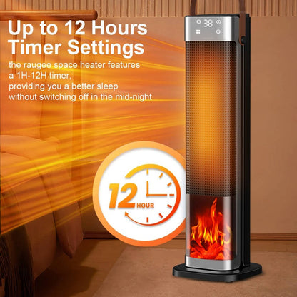 2000w Electric Space Heater For Large Room With Remote Control