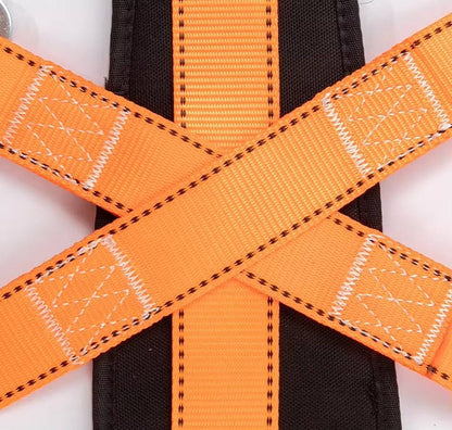 Safety Harness for Roofing with Shock Absorbing Lanyard, Updated Comfortable Waist Pad