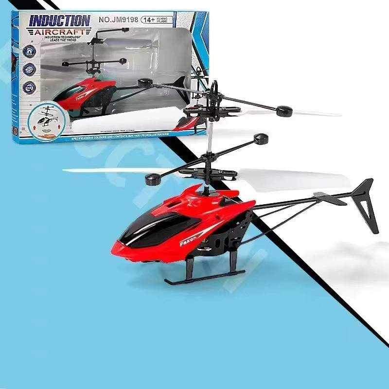 Beginner RC Helicopter with Hand Sensor Flight, Remote Control and Flexible Blades for Ages 6-12