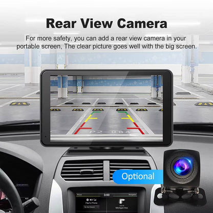 Wireless Carplay Screen Portable, 7 Inch, Touchscreen, Iphone Android Compatible