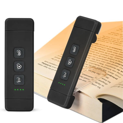 Clip On Book Light USB Rechargeable with Timer Mini LED Reading Lamp Portable