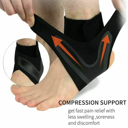 Ankle X Wrap Brace Support Compression Sleeve