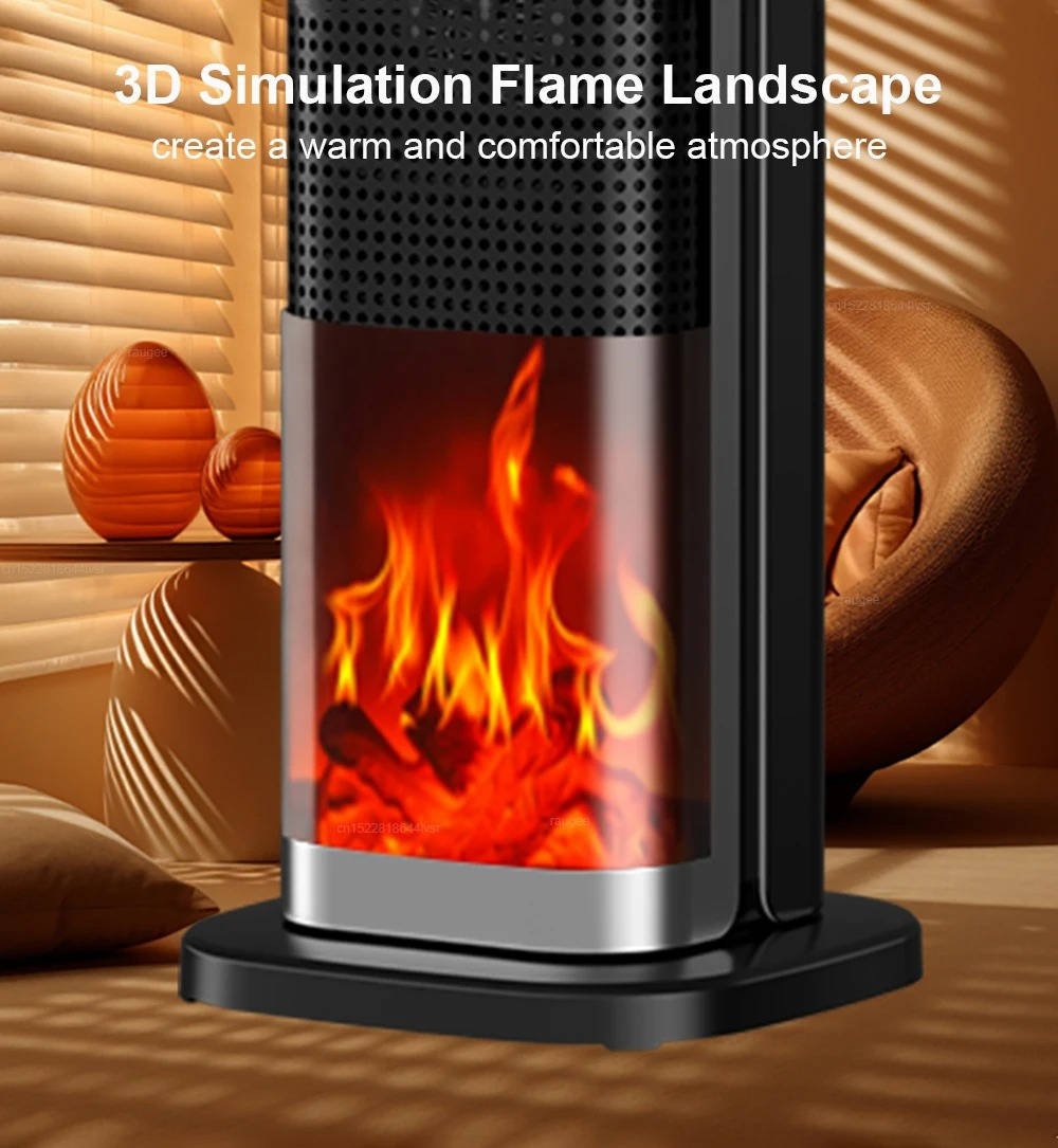 2000w Electric Space Heater For Large Room With Remote Control