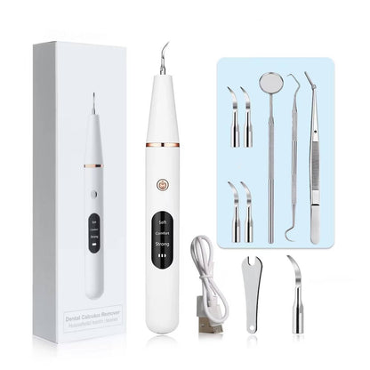 Electric Dental Teeth Calculus & Tartar Remover Kit, 5 Adjustable Modes with Led Light