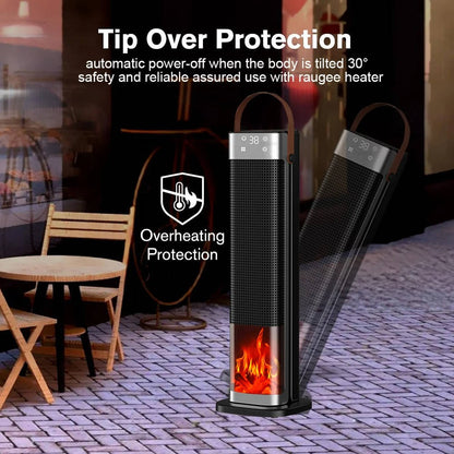 2000w Electric Space Heater For Large Room With Remote Control