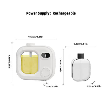 Wall Mounted Smart Automatic Air Freshener for Bathroom and Toilet with Aroma Oil