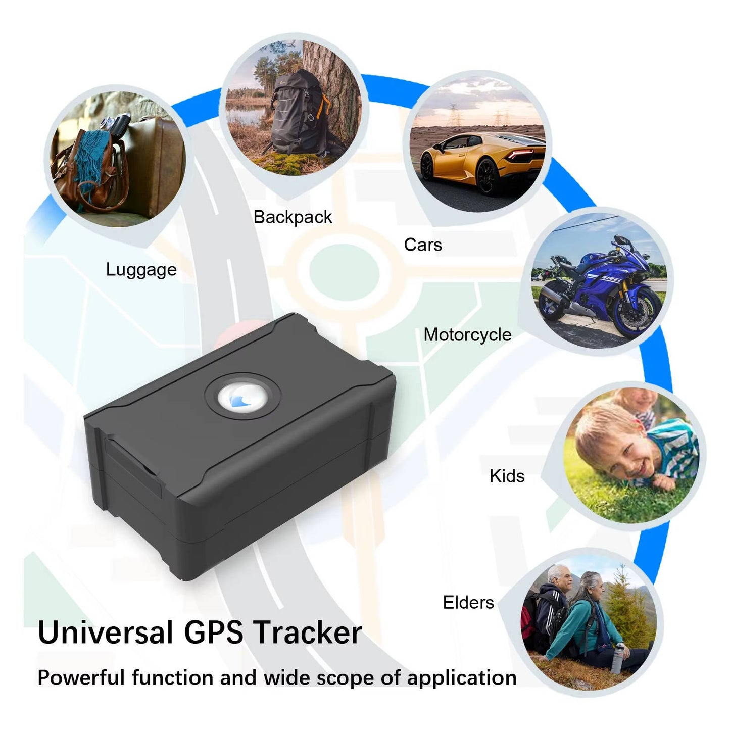 Hidden Wireless GPS Tracker, Global Real Time Car Locator with IoT SIM, Vibration Alarm & Geo Fence, Long Life Anti Theft Device