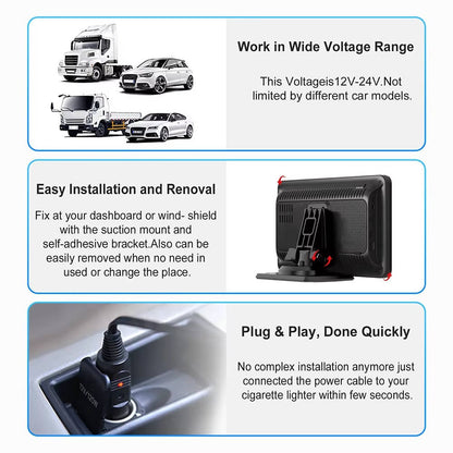 Wireless Carplay Screen Portable, 7 Inch, Touchscreen, Iphone Android Compatible