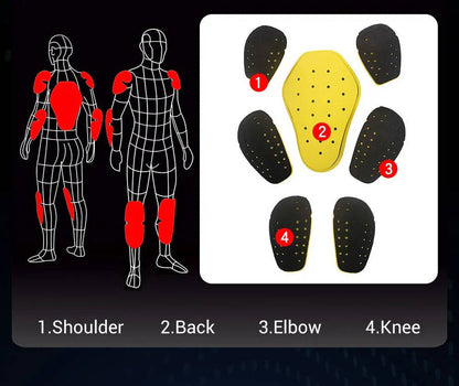 Motorcycle Jacket and Pants Protective Gear with Removable Armor and Thermal Liner