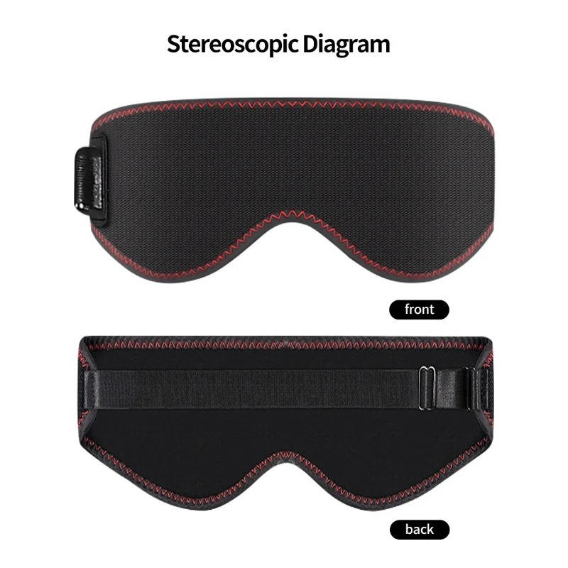 Heated Eye Mask for Dry Eyes & Dark Circles, 3 Heat Levels Hot Compress for Sleep and Massage