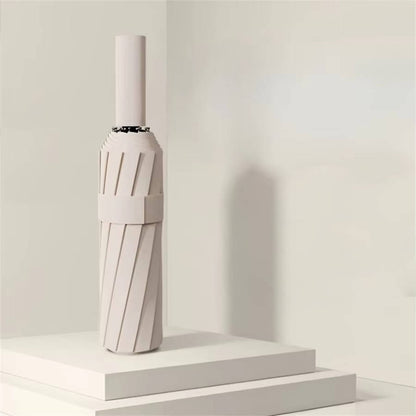 Windproof Folding Rain Umbrella, Large Handle, Water Resistant, No Drip Technology