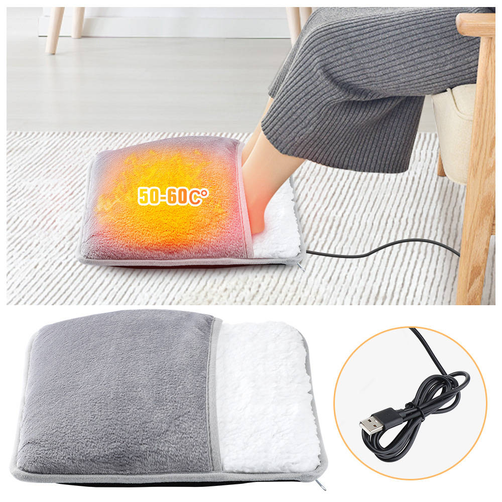 Electric Heated Foot Warmer, Soft Foot Heating Pad for Cozy Warmth at Home