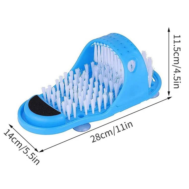 Glide Scrubber Massager Slipper, Shower Foot Brush & Dead Skin Remover