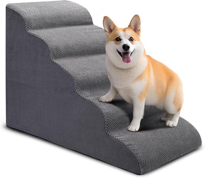 Extra Wide Dog Stairs for Large Dogs, 25 Inch Pet Steps for High Beds