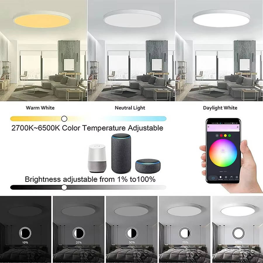 Wireless Smart Ceiling Light Wifi & Bluetooth