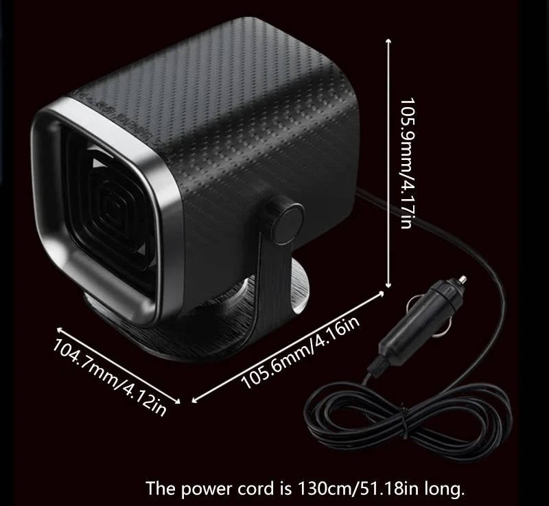 12V/24 Portable Car Heater & Defroster 120W/150W Fast Heating Ceramic Fan for Windshield Defogging