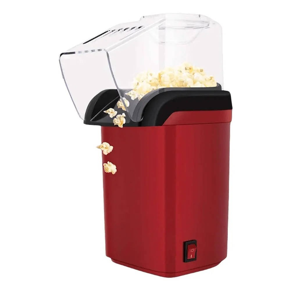 Electric Hot Air Popcorn Maker 1200W Fast Heating Corn Popper for Movie Night & Healthy No Oil Snack