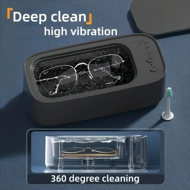 USB Ultrasonic Cleaner High Frequency Vibration Machine for Jewelry, Glasses, Watches & Dentures