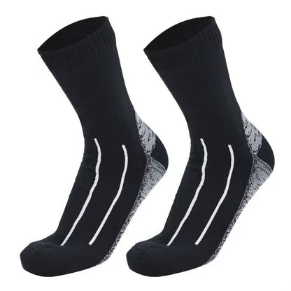 Waterproof Socks, Breathable Hiking Wading Outdoor Crew Socks, Warm Unisex