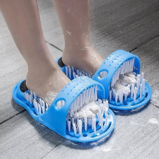Glide Scrubber Massager Slipper, Shower Foot Brush & Dead Skin Remover