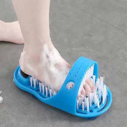 Glide Scrubber Massager Slipper, Shower Foot Brush & Dead Skin Remover