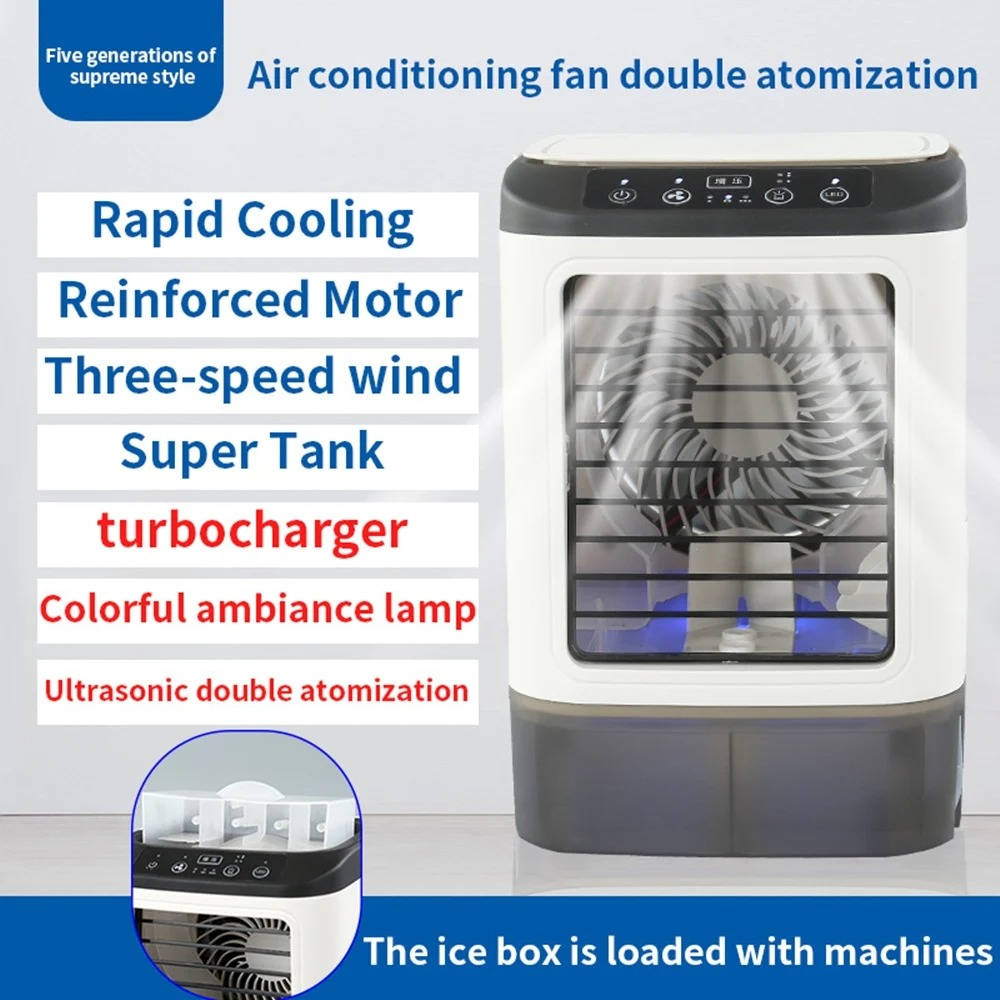Portable AC Air Conditioner, Evaporative Cooler with Rapid Cooling and 3 Speed