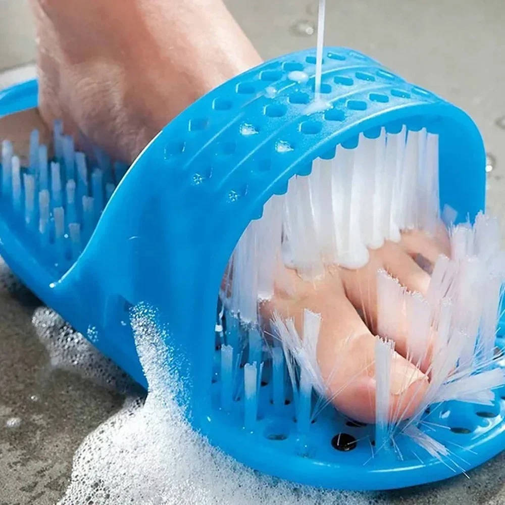 Glide Scrubber Massager Slipper, Shower Foot Brush & Dead Skin Remover